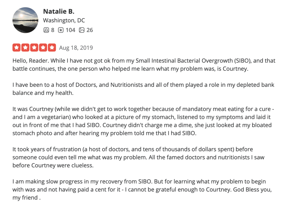 Client Reviews Natalie